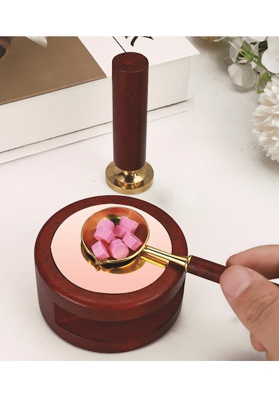 Sanat Temalı Mum Mührü Seti Kırmızı Karışık