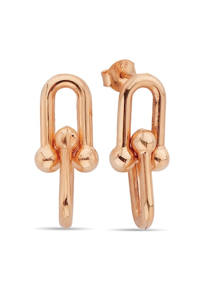 Argentum Concept - Gümüş Rose Link Küpe - K095001