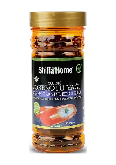 Aksu Vital Shiffa Home Çörekotu Yağı Softgel 500 MG 150 Kapsül