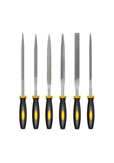 Mini Metal Eğe Seti, 5x180 Mm, 6 Parça, Profesyonel El Aleti