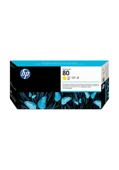 Hp 80 C4823A Sarı Baskı Kafası Ve Kafa Temizleyici