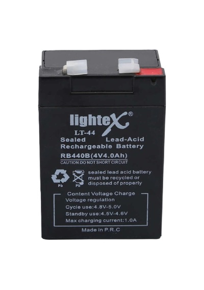 Lightex Lt-44 4v 4ah Bakımsız Işıldak Aküsü