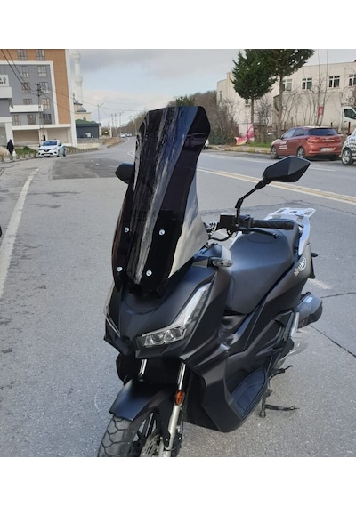 Motocam Salcano Wind 150 Ön Cam 2023-2026 Model 75cm Siyah Renkli 4mm