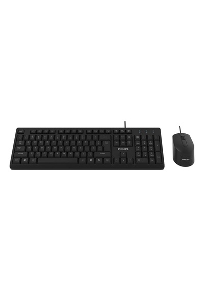 Phılıps Spt6234b, Siyah, Türkçe Q, Usb Kablolu, Klavye Mouse Set Lazer