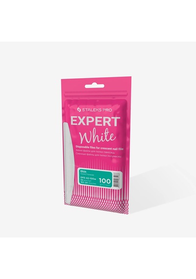 Staleks Expert Yarım Ay Yedek Törpü Beyaz 100 Grit 50 Adet