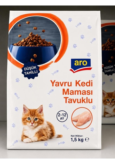 Yavru Kedi Maması Tavuklu 1.5 Kg