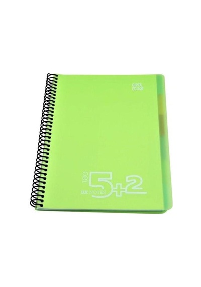 Gıpta Bx Notes Defter Spiralli Plastik Kapak A4 180 Yaprak 5+2 Seperatörlü
