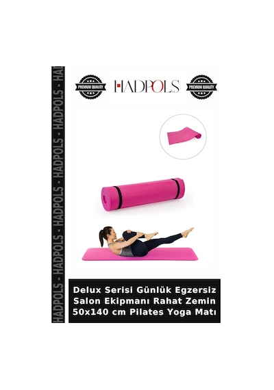 Delux Serisi Günlük Egzersiz Salon Ekipmanı Rahat Zemin 50x140 Cm Pilates Yoga Matı Çok Renkli