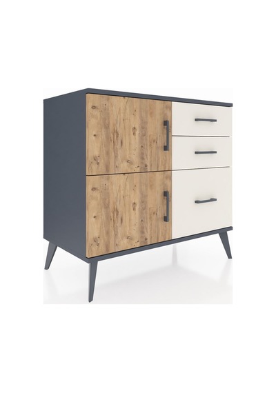 Hyperion Şifonyer Tek Raflı 3 Çekmeceli 2 Kapaklı 88x44x80 Antrasit-çam/aytaşı Çam/aytaşı Hyperion Şifonyer Tek Raflı 3 Çekmeceli 2 Kapaklı 88x44x80 Antrasit-çam/aytaşı Çam/aytaşı