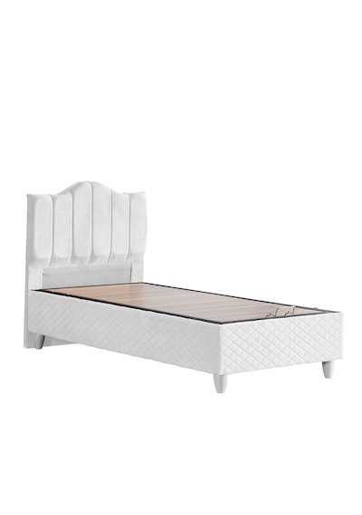 Trend İkili Set, Trend Tek Kişilik Baza Başlık Seti Beyaz 100 x 200