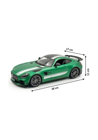 Uzaktan Kumandalı Işıklı Şarjlı 2.4ghz Mercedes-benz Amg Gt R Pro 1:12 Ölçekli Dev Oyuncak Araba Yeşil