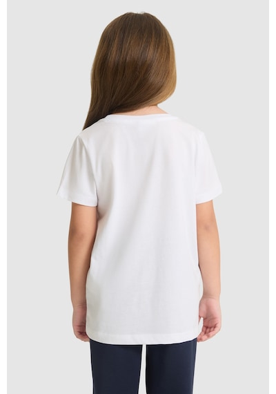 U.s. Polo Assn. Kız Çocuk Beyaz Tişört Basic 50325631-vr013