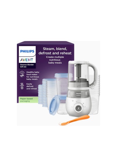 Philips 4'ü 1 Arada Bebek Maması Hazırlayıcı Buharlı Pişirme & Mikser