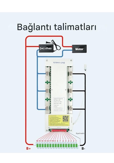 Tdt 51.2v 16s 100a Lifepo4 Hardware Bms