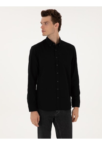 Pierre Cardin Erkek Siyah Gömlek Desenli 50311308-vr046 Siyah