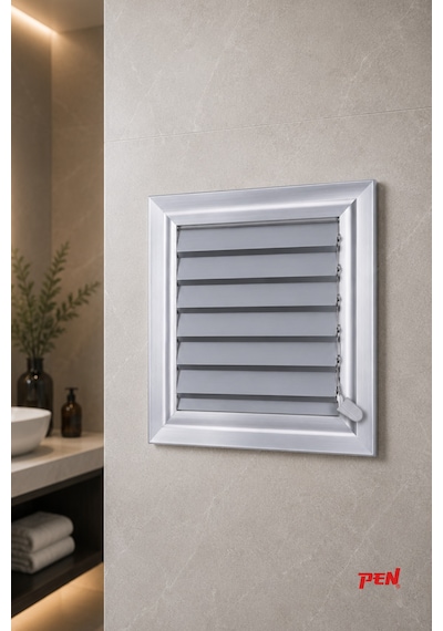 Alüminyum Banyo Wc Havalandırma Menfezi 40x40 Eloksallı Seri