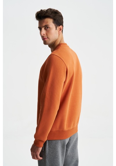 AR-MA Arma Erkek Regular Fit 3 İplik Şardonlu Pamuklu Bisiklet Yaka Sweatshirt 001
