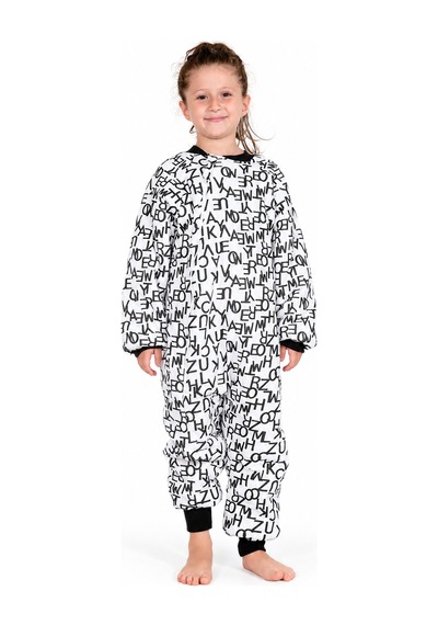 Babyhola 2.5 Tog Yorgan Gerektirmeyen Kalın Elyaf Dolgulu Çocuk Uyku Tulumu Pamuk Astarlı Unisex 6020 Krem
