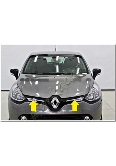 Markadan  DB Chrome Renault Clio 4 Ön Panjur Nikelajı  201 2 -  2017  2 Parça P.Çelik
