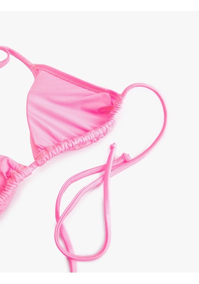 Koton Üçgen Bikini Üstü Basic Pembe 4sak10081mm Gül