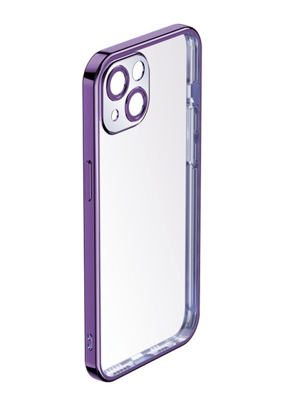 Rock Apple Uyumlu iPhone 14 Plus Kılıf Elektrokaplama Mat - Mor Mor