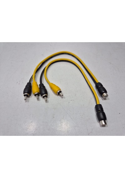 Soundmax Amfi Y Kablo Kaliteli Oto Anfi Y Kablo 1 Dişi 2 Erkek Y Kablo 2 Adet