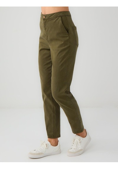 Jimmy Key Jimmy Key Haki Normal Bel Normal Paça Gabardin Pantolon 5ww184558310