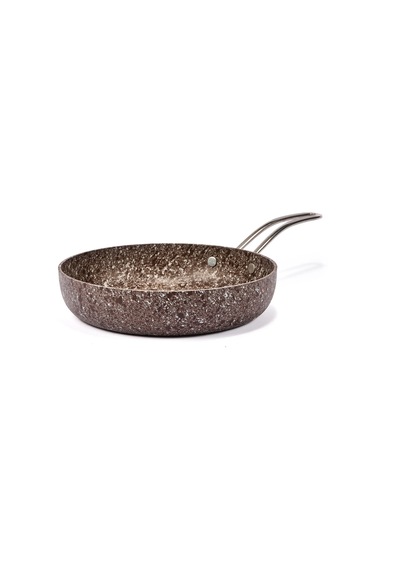 Stone-age Terra 28 Cm Çizilmez Yanmaz Yapışmaz İndüksiyonlu Tava-7982 Kahverengi