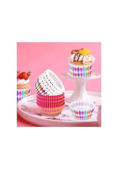 Orret Home 100 Adet Desenli Cupcake Kalıbı,renkli Browni Ve Muffin Kabı,kağıdı Diğer
