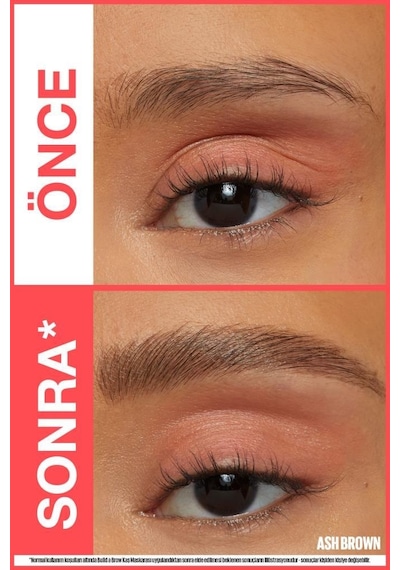 Maybelline New York Build A Brow 2in1 Kaş Kalemi ve Jeli Ash Brown