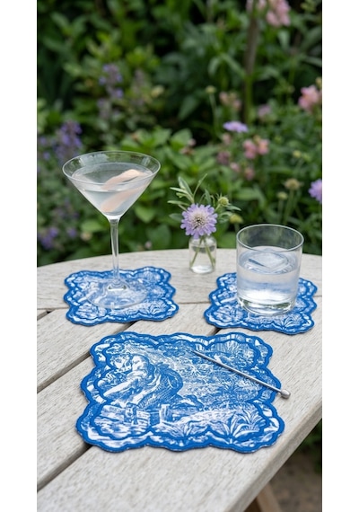 Toile Azure Kokteyl Peçetesi