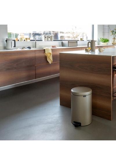 Brabantia Çöp Kutusu 20 Litre Newicon Pedallı Şampanya Rengi