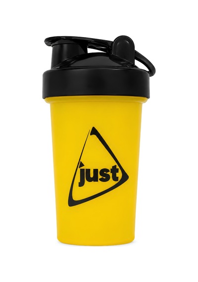 Just Shaker 550 Ml Ölçekli Ve Sızdırmaz Kapaklı Protein Shaker 2'li Set Sarı+siyah Sarı-siyah