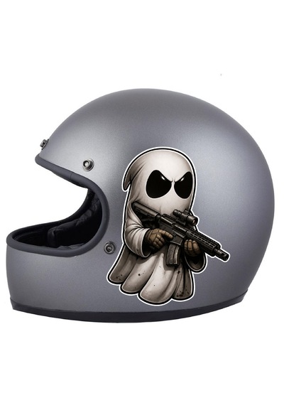 Hayalet Katil Suikastcı - Araba Oto Motosiklet Kask Karavan Cam Sticker - 00356 10X8 Cm