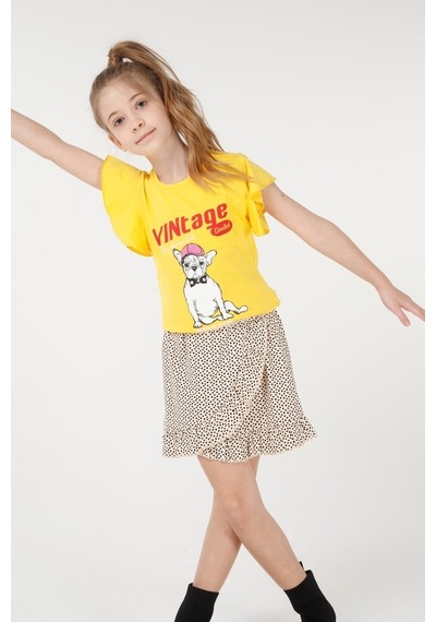 Brz Kids Kız Çocuk Etek Ekru