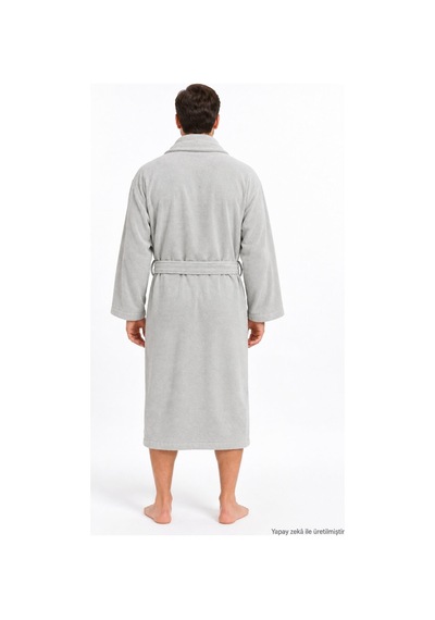 Özdilek Kadın/erkek Unisex Pamuklu Bornoz Xl - Açık Gri