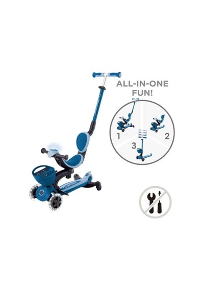 Go Up Baby 360 Scooter Işıklı Pastel Mavi Diğer