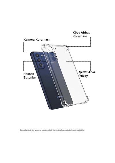 Realme 11 Pro 5g Kapak Kamera Korumalı Airbag Antishock Köşe Korumalı Şeffaf Silikon Kılıf