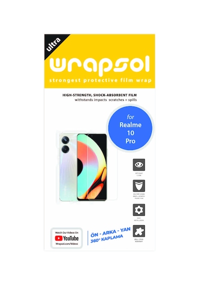 Realme 10 Pro Full Kaplama Ön Arka Ve Yanlar 360 Derece Film