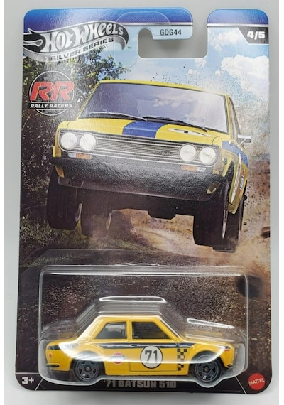 Silver Series Rr Rally Racers 71 Datsun 510 Diecast Model Araba Çok Renkli