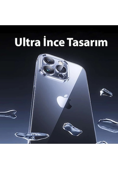 Baseus İphone 15 Schott Serisi Şeffaf Silikon Kılıf + Tempered Ekran Koruyucu Set- 5775