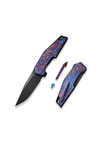 We Knife Oao One And Only Black Titanium Integral Handle With Timascus Inlay Black Stonewashed Bevels Black Brushed Flats Cpm 20cv Blade Kamp Çakı Çok Renkli We Knife Oao One And Only Black Titanium Integral Handle With Timascus Inlay Black Stonewashed Bevels Black Brushed Flats Cpm 20cv Blade Kamp Çakı Çok Renkli
