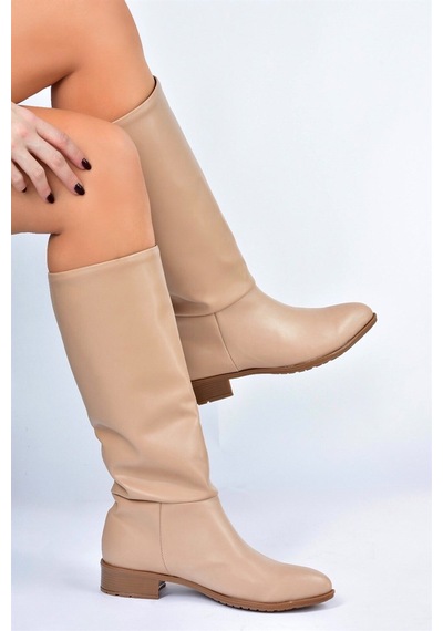 Fox Shoes Ten Düz Taban Günlük Kadın Çizme L726600909 Ten