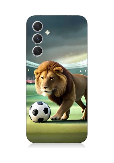 Samsung Galaxy S24 Plus Uyumlu Gol Atan Aslan Desenli Silikon Kılıf
