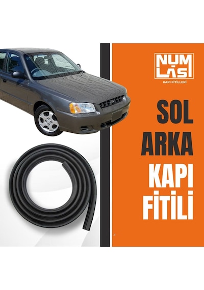 Hyundai Accent Admire 2000-2003 Sol Arka Kapı Fitili-a Kalite-numlas-nm6364