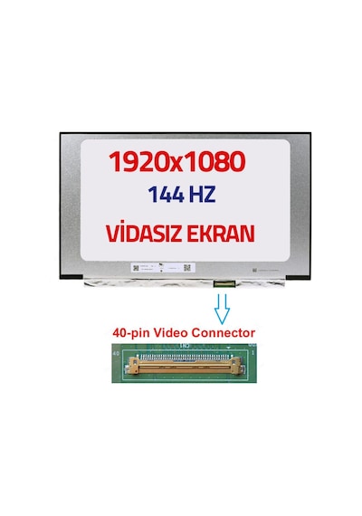 Lm156Lfgl03 Lcd Ekran 15.6 Slim 40 Pin Vidasız