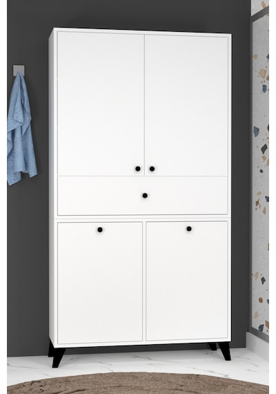 Umay Sepetli Modern Banyo Dolabı Xl Beyaz
