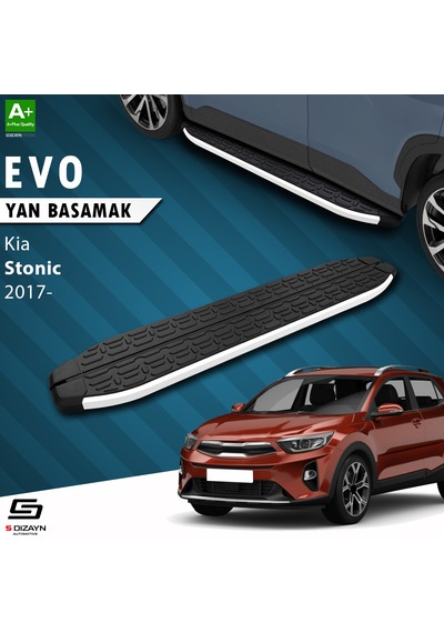 S-dizayn Kia Stonic Evo Aluminyum Yan Basamak 173 Cm 2017 Üzeri