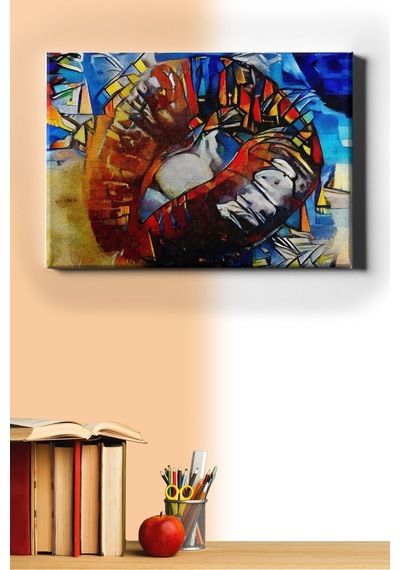 Webstyle Sayılarla Boyama Seti Kasnaklı Grafiti Dudak 60 X 75 Cm