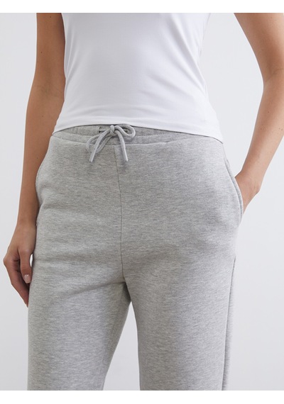 Lcw Everyday Gri Beli Lastikli Kadın Jogger Eşofman Altı